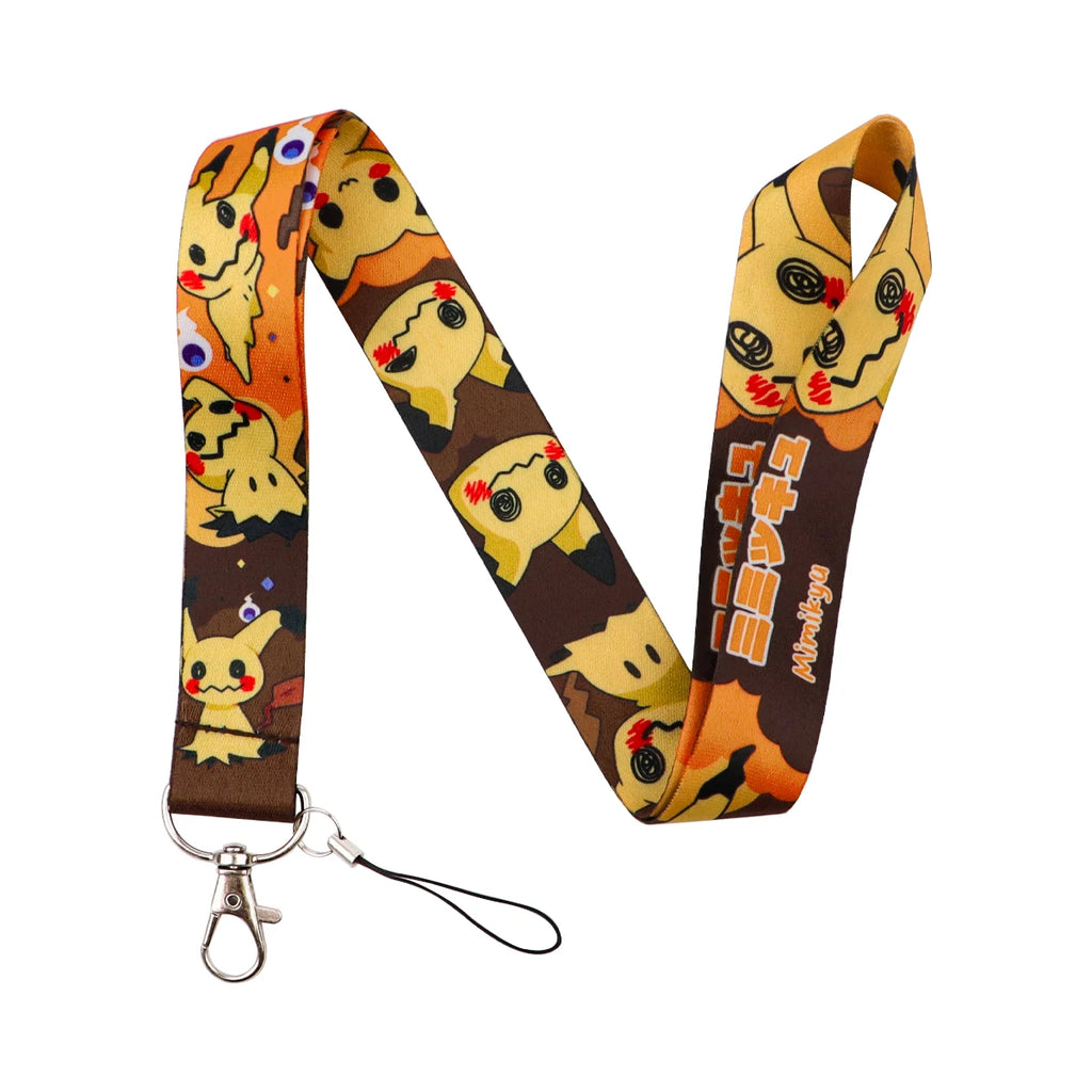 Japanese Anime Monsters Neck Strap Lanyard for Keys Keychain Badge Holder ID Credit Card Pass Mobile Phone Charm Accessories