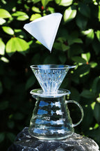 Crystal Eye Dripper 1-4 Cups Glass Slow Brewing Accessories Pour Over Coffee Dripper Reusable Coffee Maker