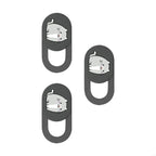 3pcs Camera Cover Webcam Cover Slide Web Camera Privacy Protector Sticker Cartoon Kitten Camera Cover for Laptop