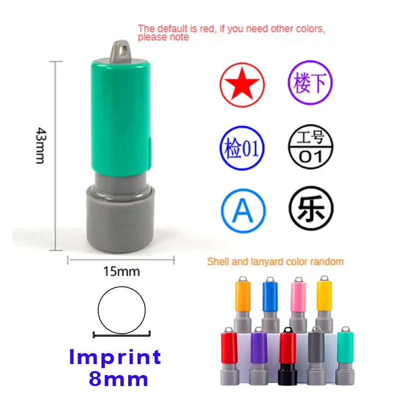 Custom QA QC Teacher Name Ink Stamp Signature Calligraphy Selfing-Inking Personalized Letter Stamp For School Student Child