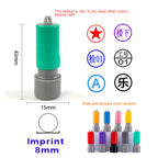 Custom QA QC Teacher Name Ink Stamp Signature Calligraphy Selfing-Inking Personalized Letter Stamp For School Student Child