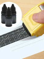 30ml Black Ink Refills Parcel Privacy Information Eliminators Anti-theft ID Security Stamp Messy Code Confidential Seal Supplies
