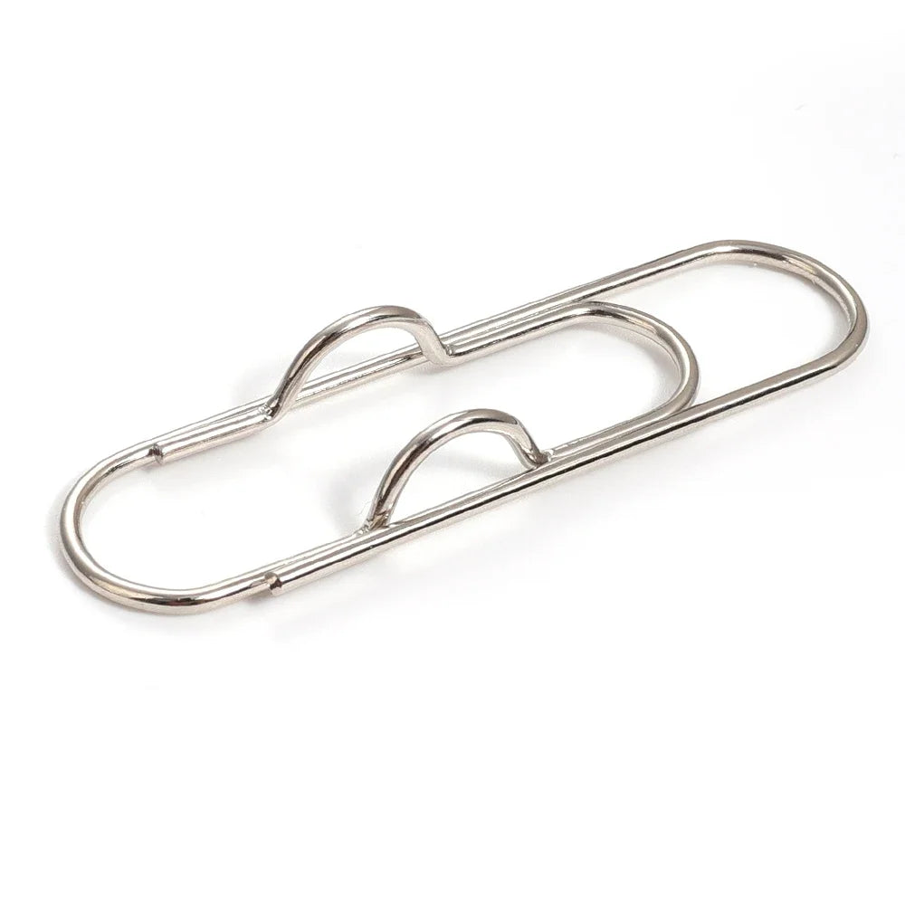 Anti Lost Paper Clip Metal Pen Holder Clips Portable Bookmarks Photo Memo Ticket Fixed Paperclips Office School Stationery