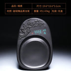Exquisite Traditional Portable Lightweight Calligraphy Inkstones Huizhou Ink Slabs Perfect for Brush Writing Students Inkstone
