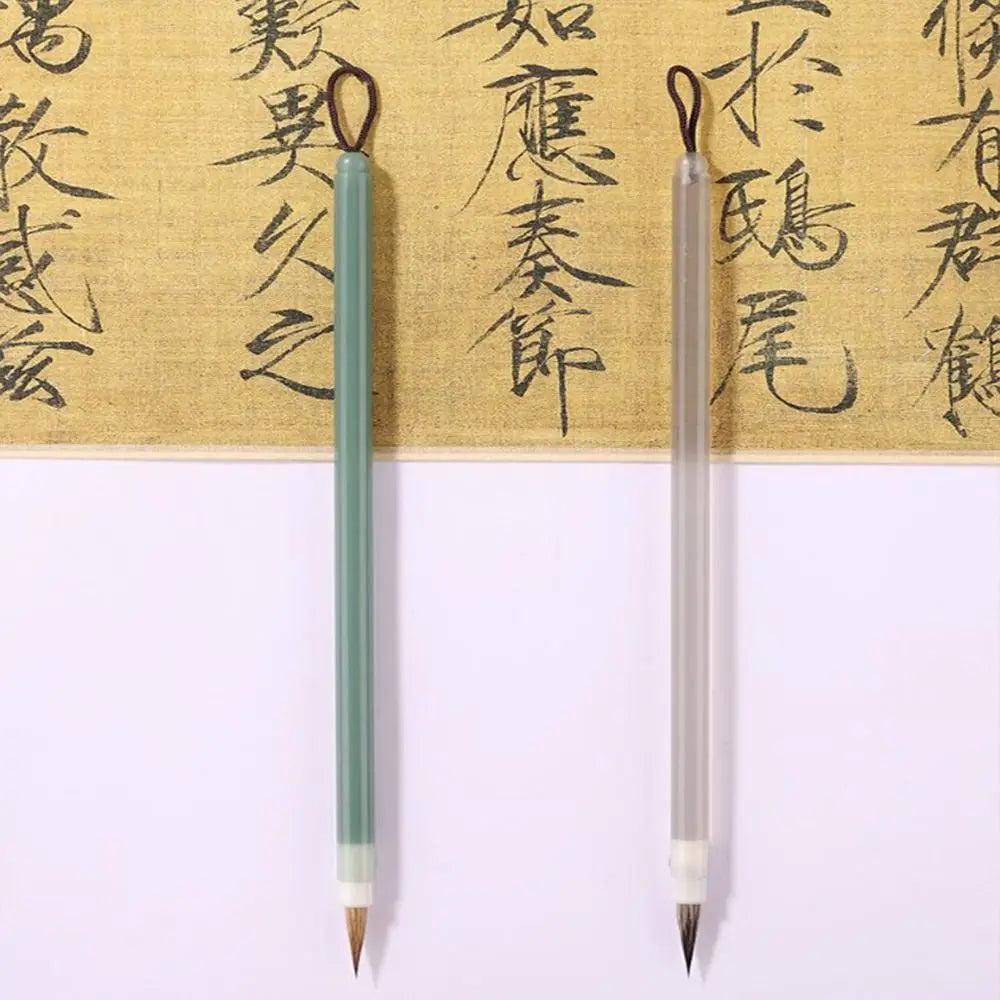 Chinese Brushes Hook Line Fine Paint Brush Slender Gold Crisperding Chinese Calligraphy Brush Wolf Hair Arcylic
