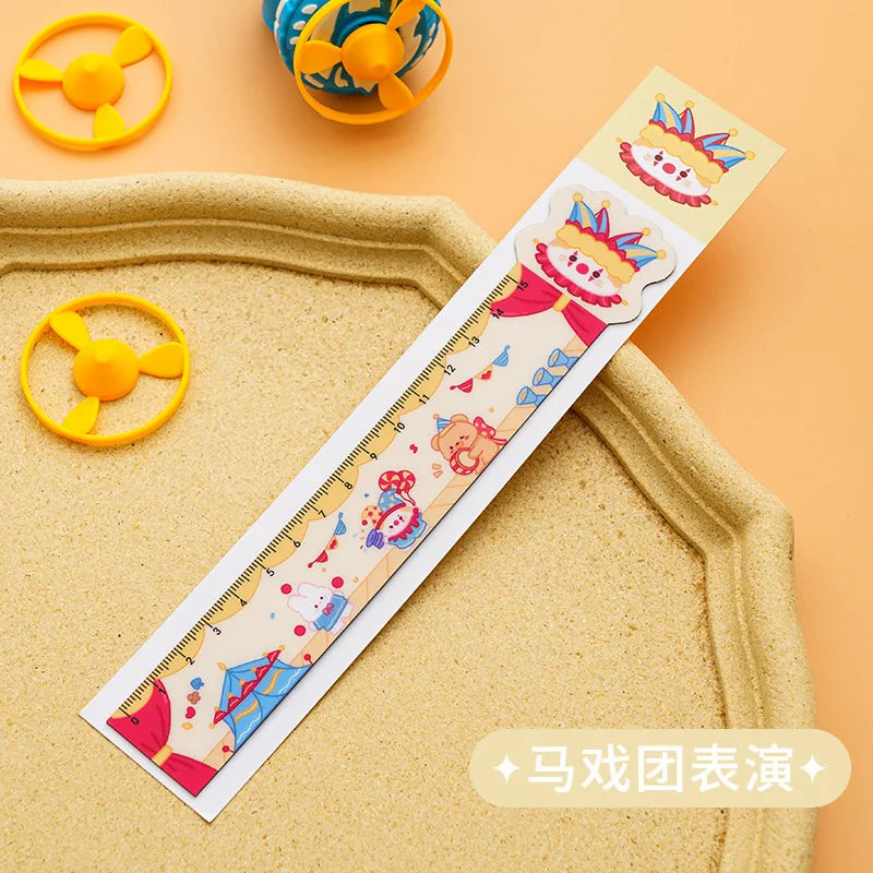 Magnetic Ruler Multifunction Cartoon Soft Ruler Ruler Cute Student School Supplies Reward Children Stationery Small Gift