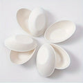 10pcs Economy Pack Super Mini Disposable Sugar Cane Syrup Cake Salad Plates for Restaurants, Dipping Saucer Plates