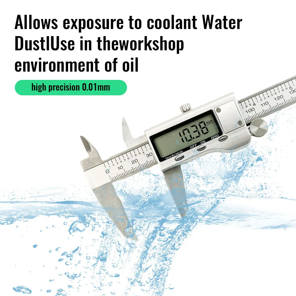 TON09 6-Inch 150mm Accurate measurement Stainless Steel Electronic Digital Vernier Caliper Metal Micrometer Measuring