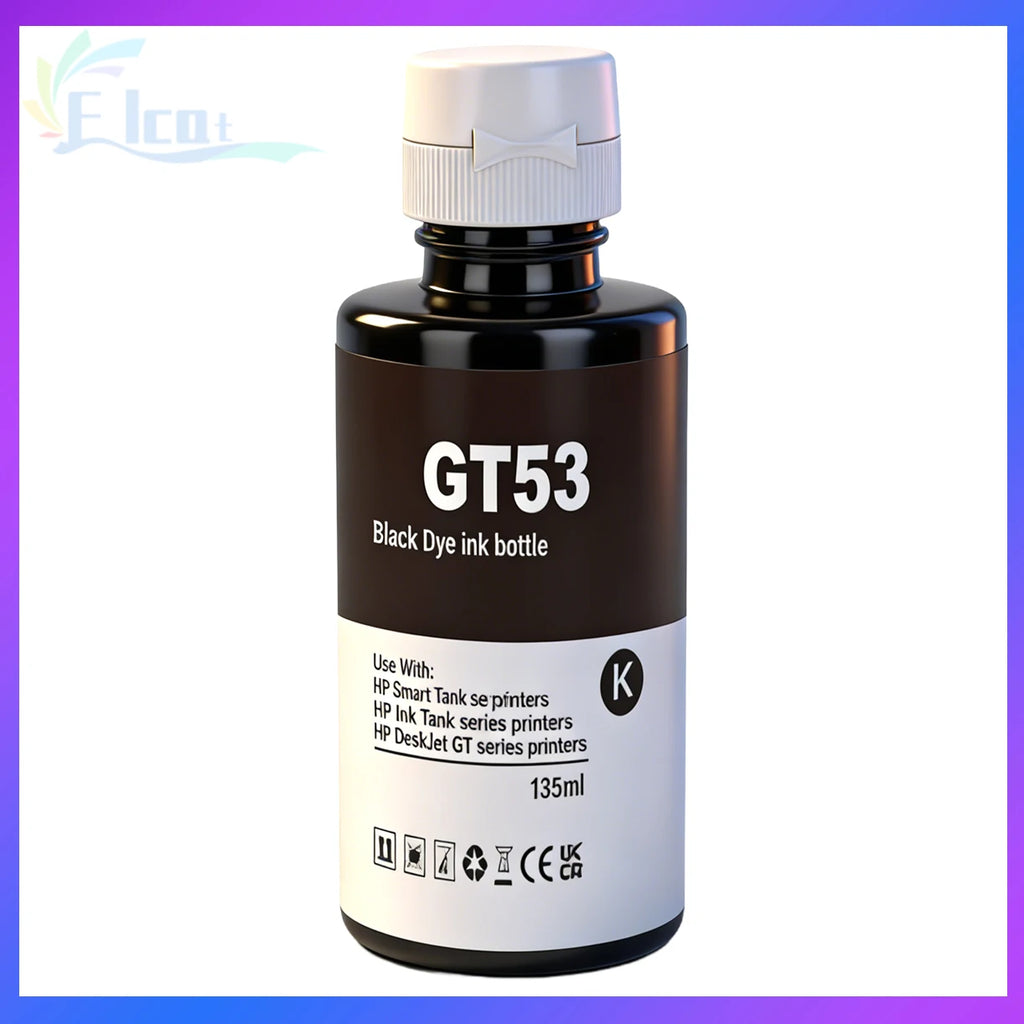 GT52 GT53 Refill Ink For HP GT51 GT52 GT53 Ink For HP 115 118 310 410 415 500 515 518 530 750 790 GT5810 5820 GT5810 Printer Ink