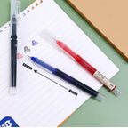 1-20Pcs Needle Type Gel Ink Pens Black/Blue/Red 0.5mm Liquid Ballpoint Pen Students Stationery School Office Writing Tool