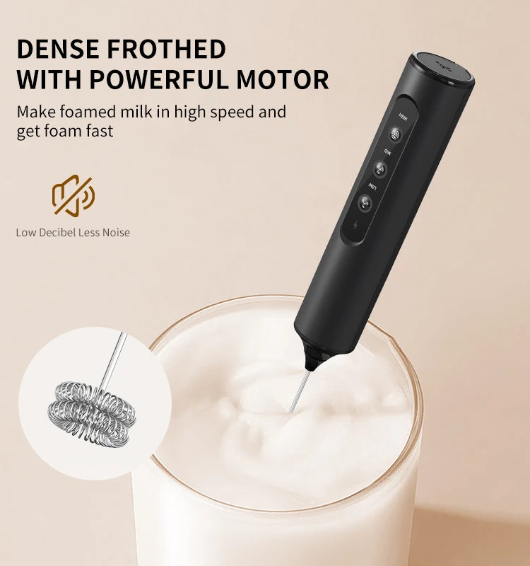 Wireless Electric Mini Milk Frother Coffee Whisk Portable Egg Beater Blender Kitchen Cooking Stirrer Cappuccino Coffee Maker