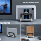 OATSBASF Vertical Laptop Stand Holder For MacBook Air Pro Xiaomi Tablet Gravity Notebook Stand ABS Laptop Support Desktop Holder