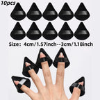Reusable Black Triangle Velvet Powder Puff Soft Facial Blending Sponge, Multipurpose Foundation Cosmetic Sponge for Daily Makeup
