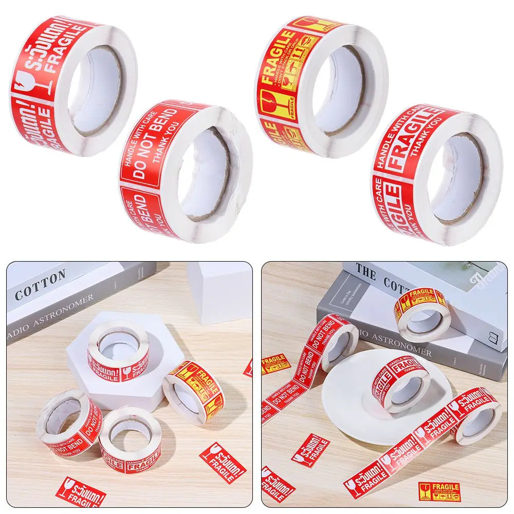 250Pcs/roll  Fragile Warning Sticker Care Shipping Special Tag Useful Shipping Express Label Handle With Care Keep