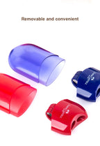 Faber Castell Cute Pencil Sharpener Double Hole with Container Plastic Student School Stationery Mini Manual Pencil Sharpeners