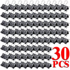 10-50PCS Foldback Clips Multi-Purpose Paper Clips Metal Binder Clip Office Clip Black 15mm for Paperwork Office Home Kitchen