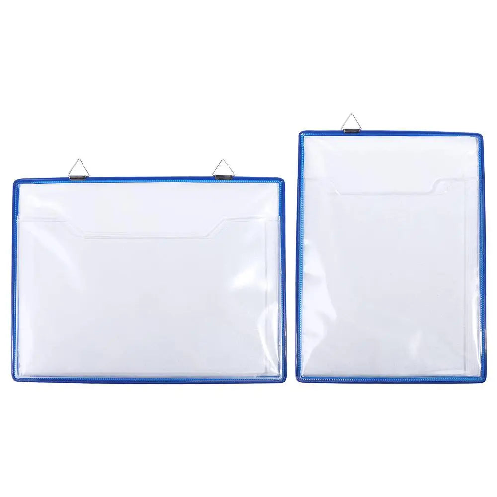 Wall Hanging A4 Receipt Organizer Waterproof Water Resist Document Storage Bag PVC Transparent File Folder for Classroom Office