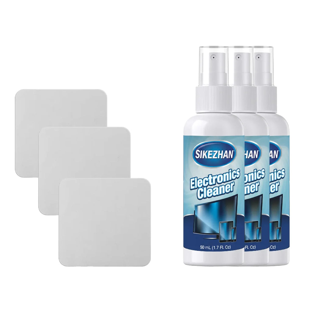 All-in-One Screen Mist Cleaner with Washable Cloth; Portable Spray for Car Touchscreen, Smart TV & Computer; Safe & Eco-Friendly