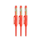45mm Waterproof Deep Hole Marker Pens Long Nib Head Carpenter Pen Black/Blue/Red Ink for Multi-Purpose Woodworking Hand Tools