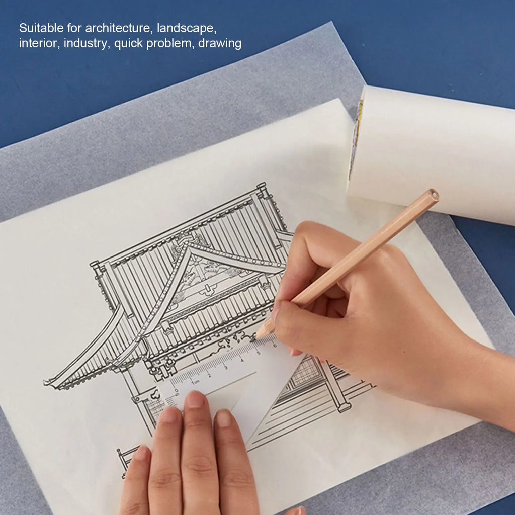 Tracing Paper Roll White High Transparency Pattern Paper for Sewing Dressmaking Sketch Drafting Sewing Pattern Paper