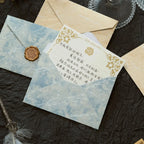 5pcs Gilded Shadow Envelope Channel Style Texture Envelope  For Handwritten Love Letter Birthday Greeting Card Invitation