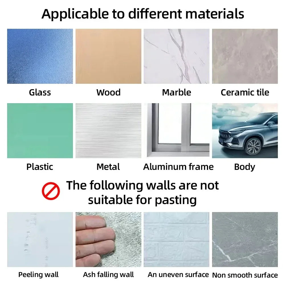 300Pcs Double Sided Adhesive Tape Nano Reusable Super Strong Transparent Wall Stickers WaterProof Widely Used Wall Mount Sticker