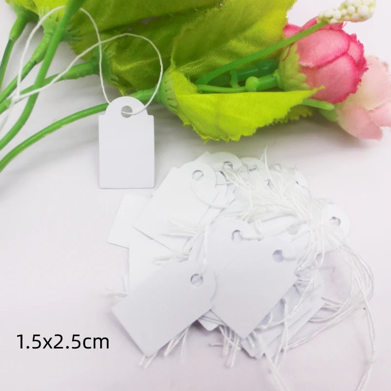 100 pieces of large-sized jewelry price tags, paper price tags, price tags, gold and silver border price tags
