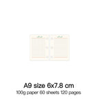 High Quality Ring Binder Notebook A5 Personal A6 A7 A8 Size Insert Refills Loose Leaf Spiral Diary Planner Inner Core 100g Paper