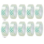 20-1Roll Transparent Adhesive Tape 0.8cm 1.2cm 1.8cm Width Strong Clear Sealing Tape for Office School Home Packaging Stationery