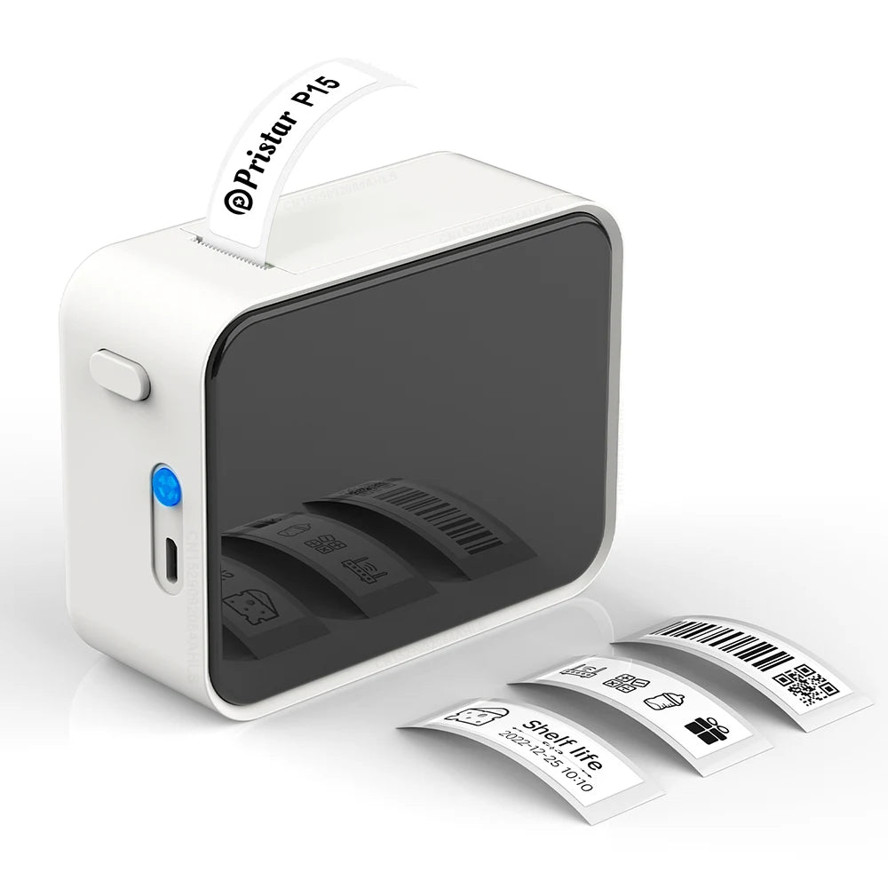 Marklife P15 Thermal Label Printer Similar as D11 D110 D101 Labeling Machine Wireless Bluetooth Label Maker With Label Sticker