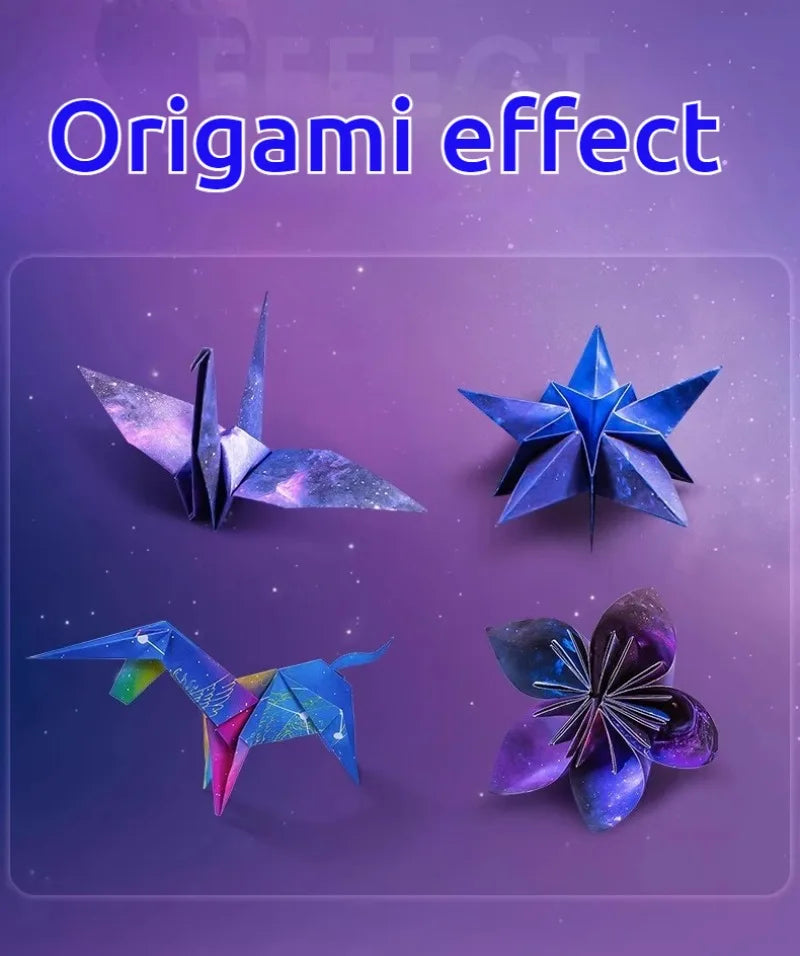 50pcs Creative Square Star Sky Constellations Origami Paper Kid DIY Handmade Double-sided Coloring Fold Craft Paper Art Gift