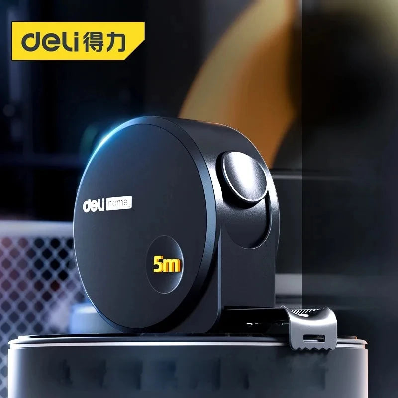Deli Tools 1Pcs 3/5M Digital Tape Measure Retractable Metric Measuring Tape Household Woodworking Portable Measuring Tools