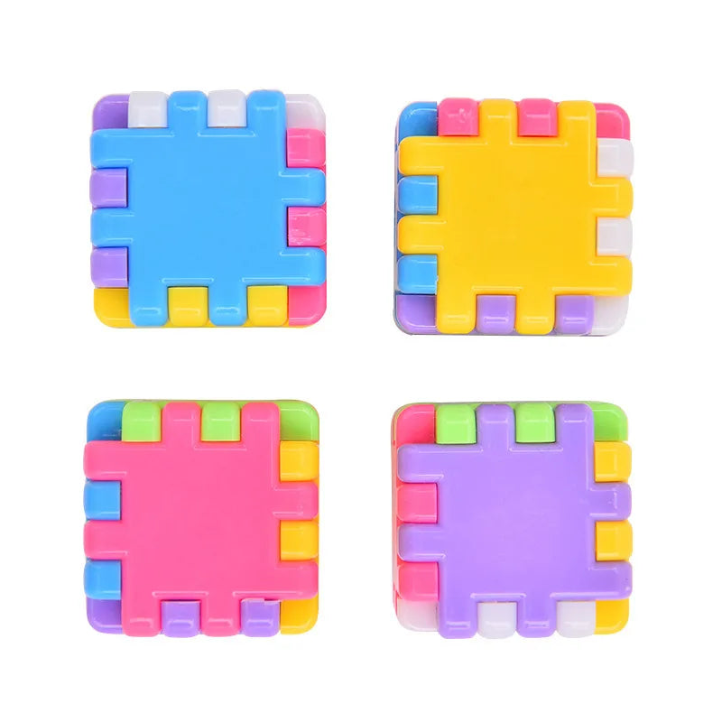 Kawaii Creative Blocks Pencil Sharpener Stationery School Office Supplies Novelty Gift Cube Funny