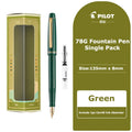 PILOT 1pcs Japan Fountain Pen FP-78G High-end Writing Stationery EF/F/M Iridium Pen Tip Luxury Gift Box Student Smooth Writing