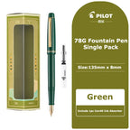 PILOT 1pcs Japan Fountain Pen FP-78G High-end Writing Stationery EF/F/M Iridium Pen Tip Luxury Gift Box Student Smooth Writing