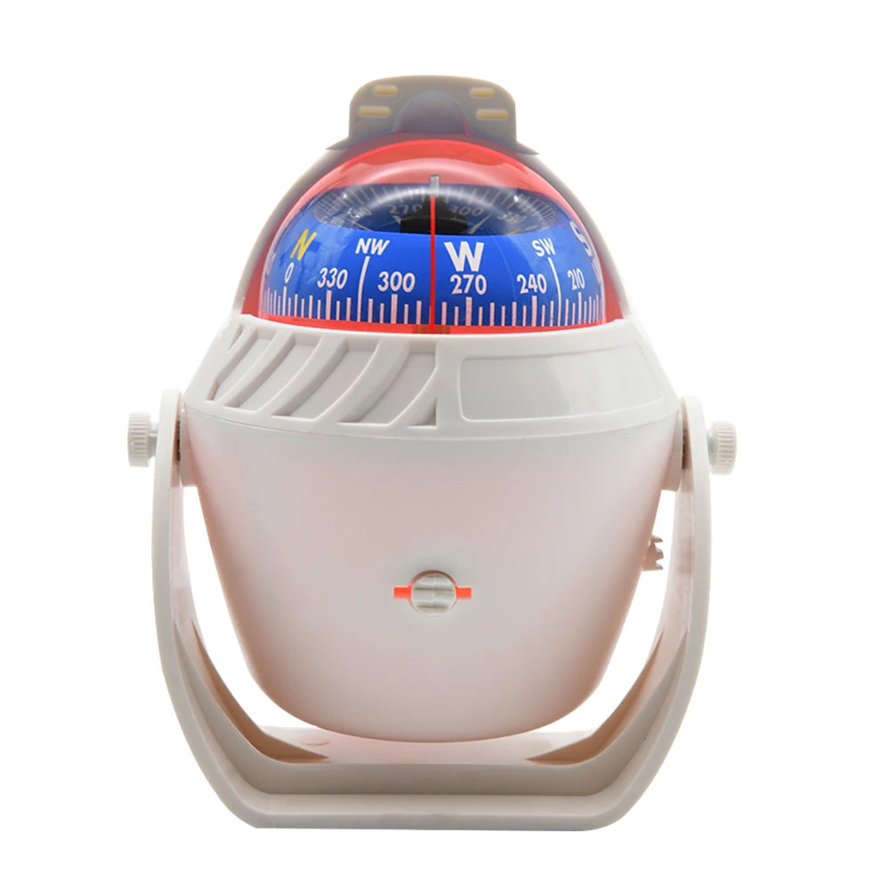 Marine Navigation Compass Black With Electronic LED Light Electronic Sea Pivoting Marine Compass For Marine Boat 12V