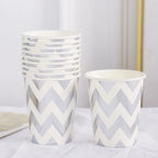 Pink Blue Stripe Dot Disposable Tableware Sets Paper Cups Plate Straws Fork Disposable Sets Wedding Birthday Party Decorations