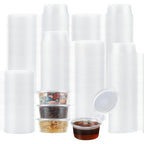 20/50/100PCS Disposable Sauce Cup with Lids Leak-Proof Packaging Containers Portable Salad Dressings Seasoning Takeaway Box