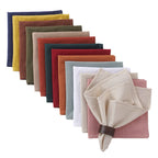 Cloth Napkin 40x40cm Washed Cotton Plain Washed Cotton Soft Rustic Table Napkin for Wedding Christmas Party Daily Family Meals