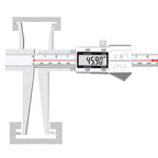 Double Inner Groove Vernier Digital Caliper 0.01mm Inner Groove Electronic Vernier Caliper Inner Hole Diameter Measurement Tool