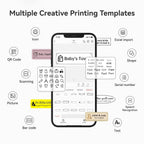 Niimbot D110 Smart Portable Label Printer Mini Pocket Thermal Sticker Maker Self-adhesive Label Papers For Office Home USE