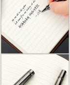 1 PC High Quality Luxury Full Metal Ballpoint Pen Silver Plating Ball Pens Business Writing Signing School Office Supplies 03733