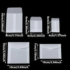 50Pcs/Pack Simple Semi-Transparent Vellum Paper Envelopes Matte Frosted for Postcards Greeting Cards Wedding Invitations