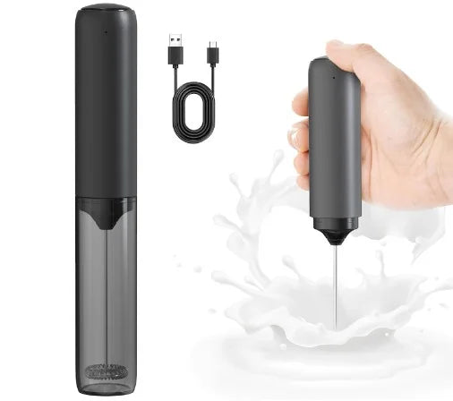 Smart Pro Electric Milk Frother USB-C Rechargeable Coffee Whisk with Silent Tech Auto Cappuccino Latte Maker for Home Baristas