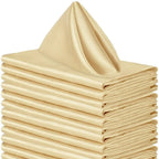 10pcs Wedding Decoration 30x30cm Satin Napkin Soft Reusable Dinner Napkins Washable Table Napkins Event