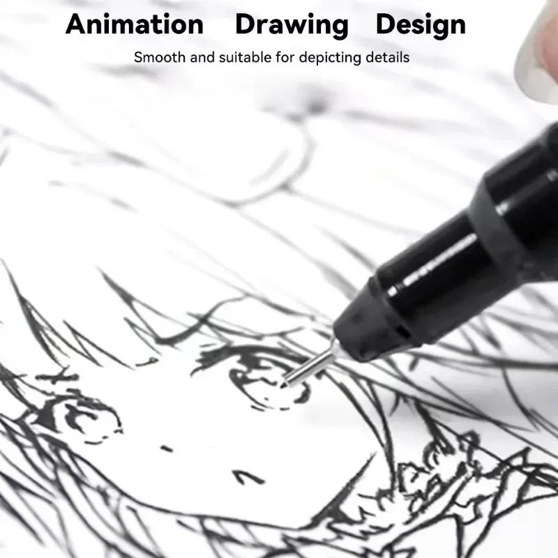 Pigment Liner Pigma Pen 0.1mm/0.03mm/0.05mm/0.5mm/1mm Different Tip Black Fineliner for Sketching Drawing Micron Ink Marker Pen