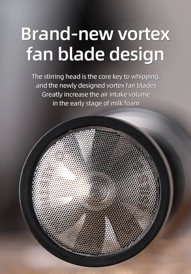 New Bincoo Coffee Frother Rechargeable Milk Foamer Handheld Espresso Tool Coffee Milk Electric Handle Blender Egg Beater
