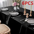 Set Of 6/12/24 40x40cm Table Cloth Napkins Durable Polyester Thicken Placemat Reusable for Kitchen Dining  Wedding Decoration