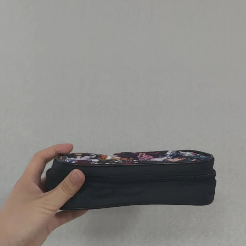 Nime Demon Slayer Kimetsu No Yaiba Pencil Pen Case Stationery Bag Pouch Holder Box Organizer for Teens Girls Adults Student.