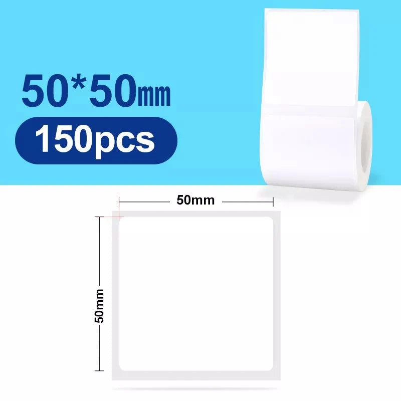 NiiMbot B1/B203 B21/B3s Label Printer Waterproof Anti-Oil Tear-Resistant Price Tag Pure Color Scratch-Resistant Label Paper